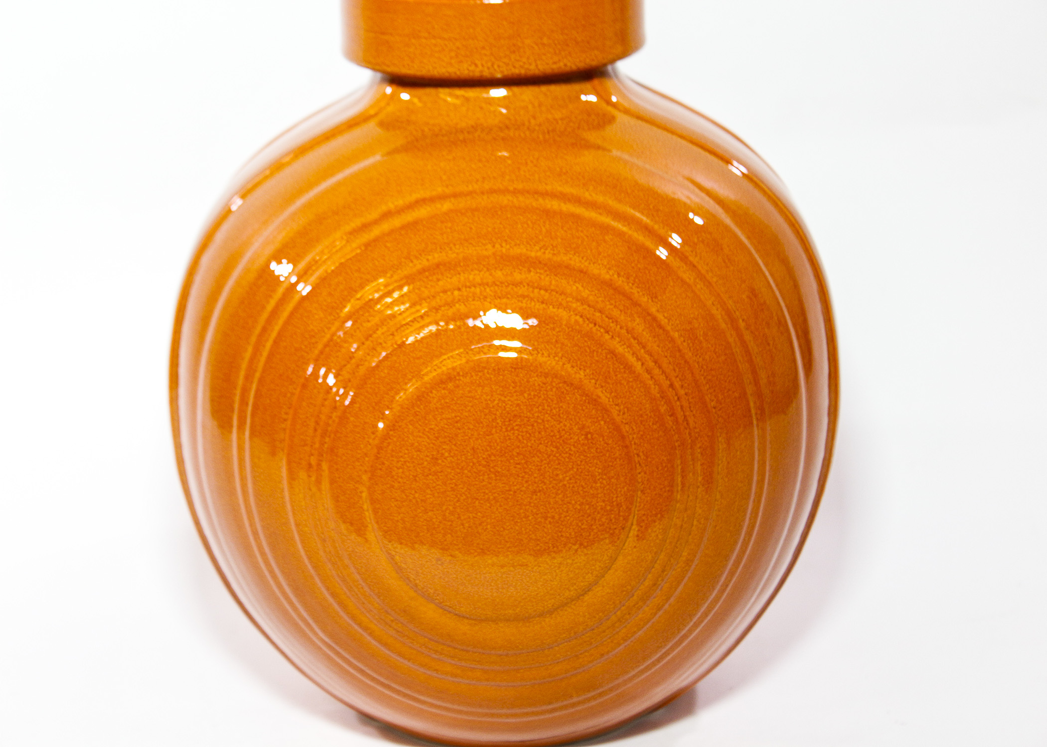 Orange Glazed Ceramic Vases