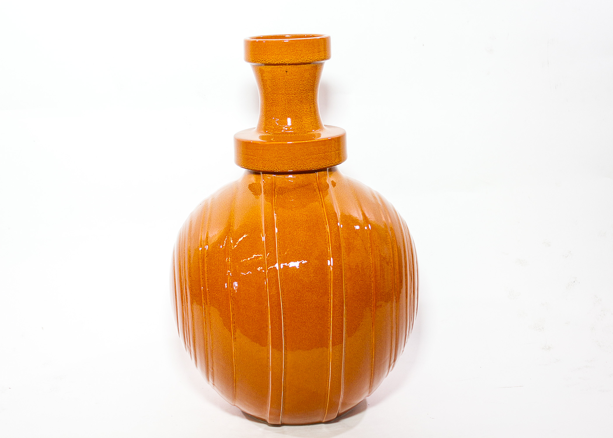 Orange Glazed Ceramic Vases