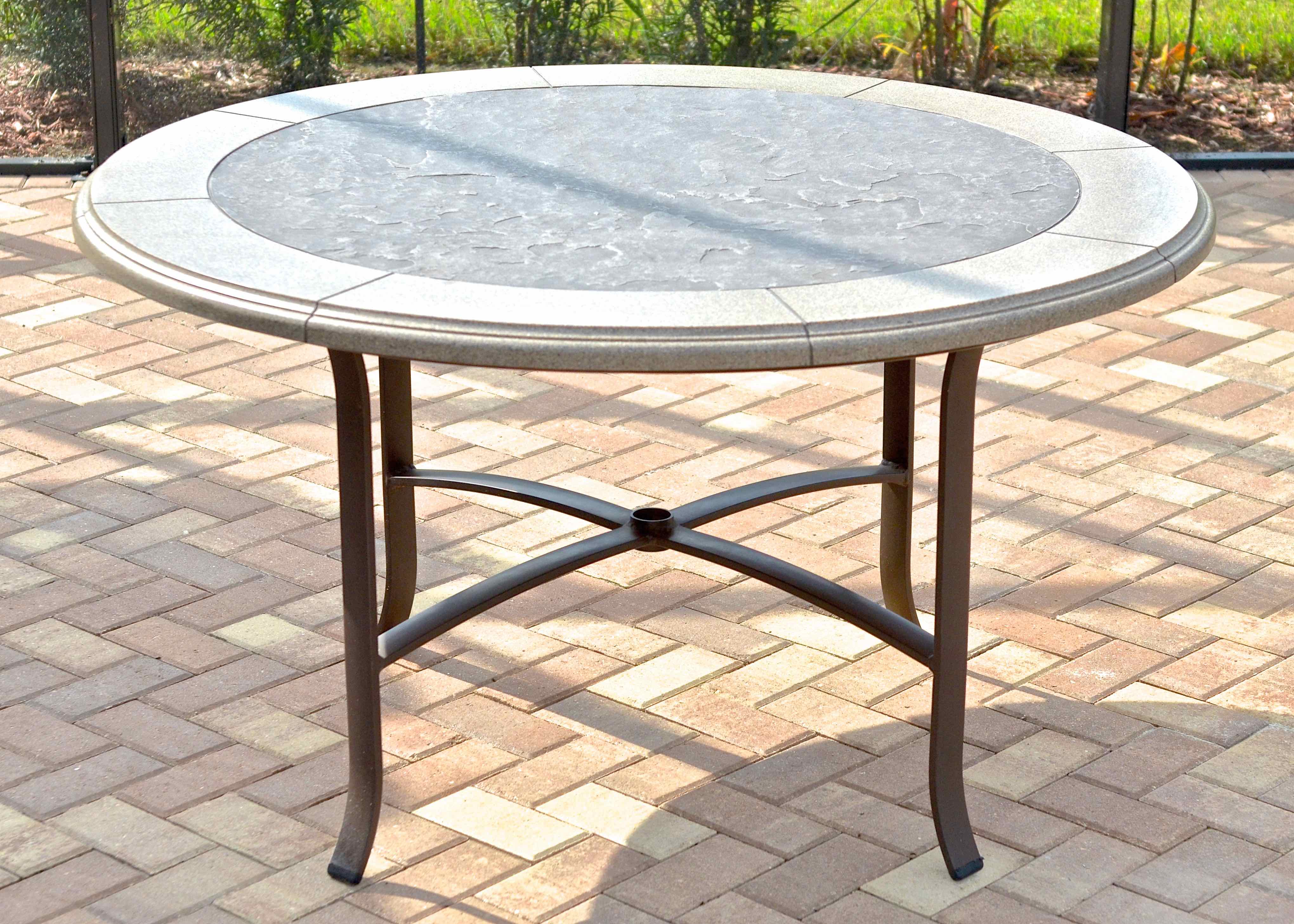 Tropitone Stoneworks Collection "Montreaux" Patio Table