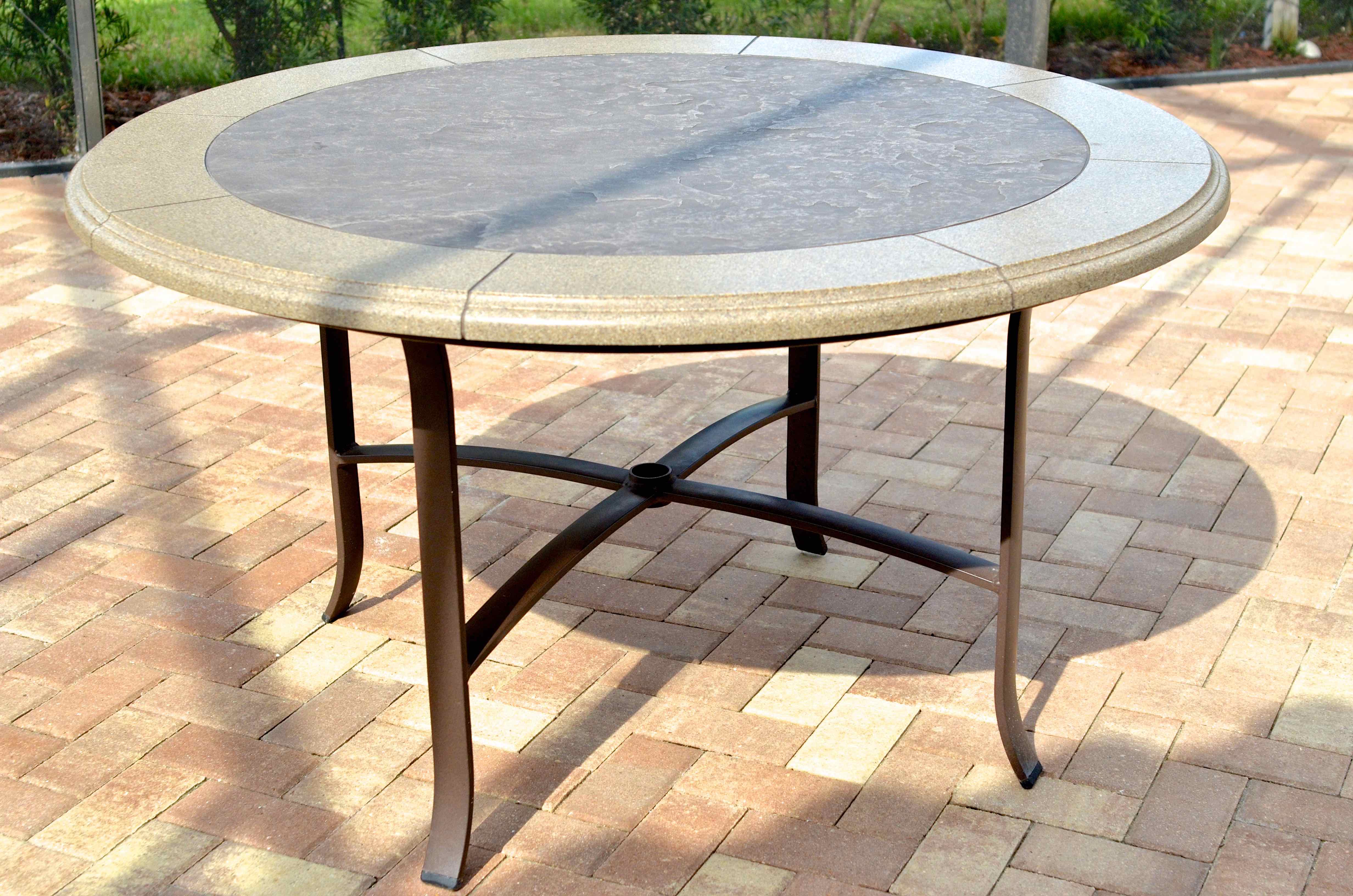 Tropitone Stoneworks Collection "Montreaux" Patio Table