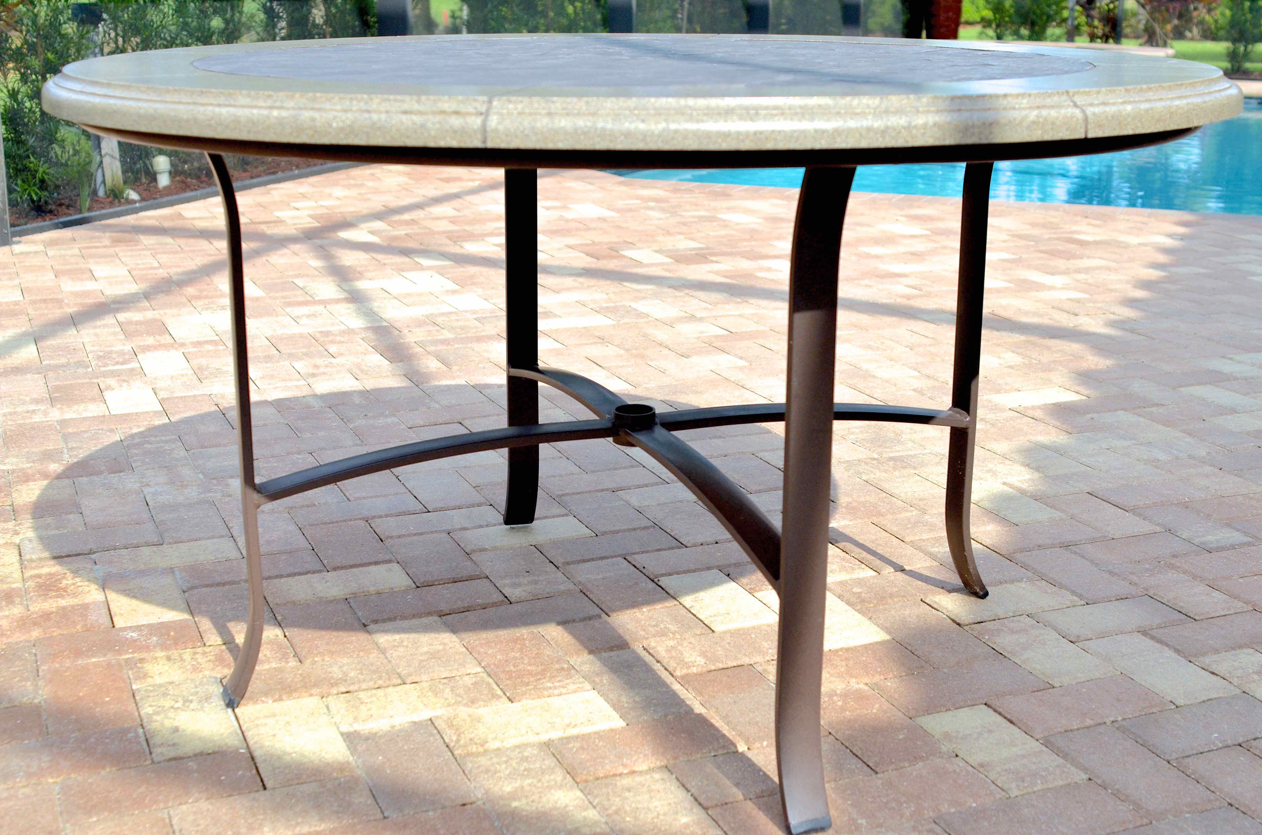 Tropitone Stoneworks Collection "Montreaux" Patio Table