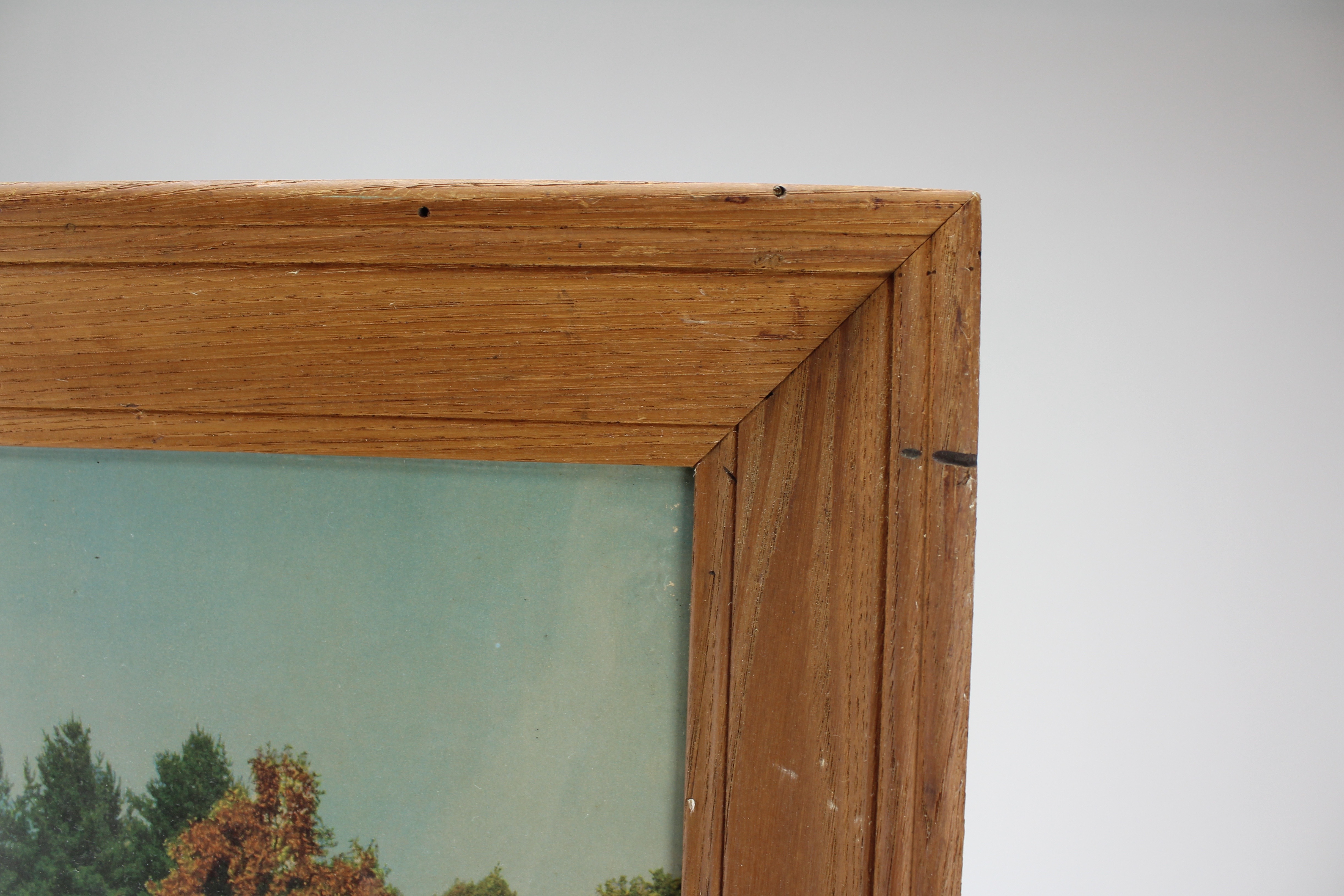 Vintage Framed Old Mill Offset Lithograph