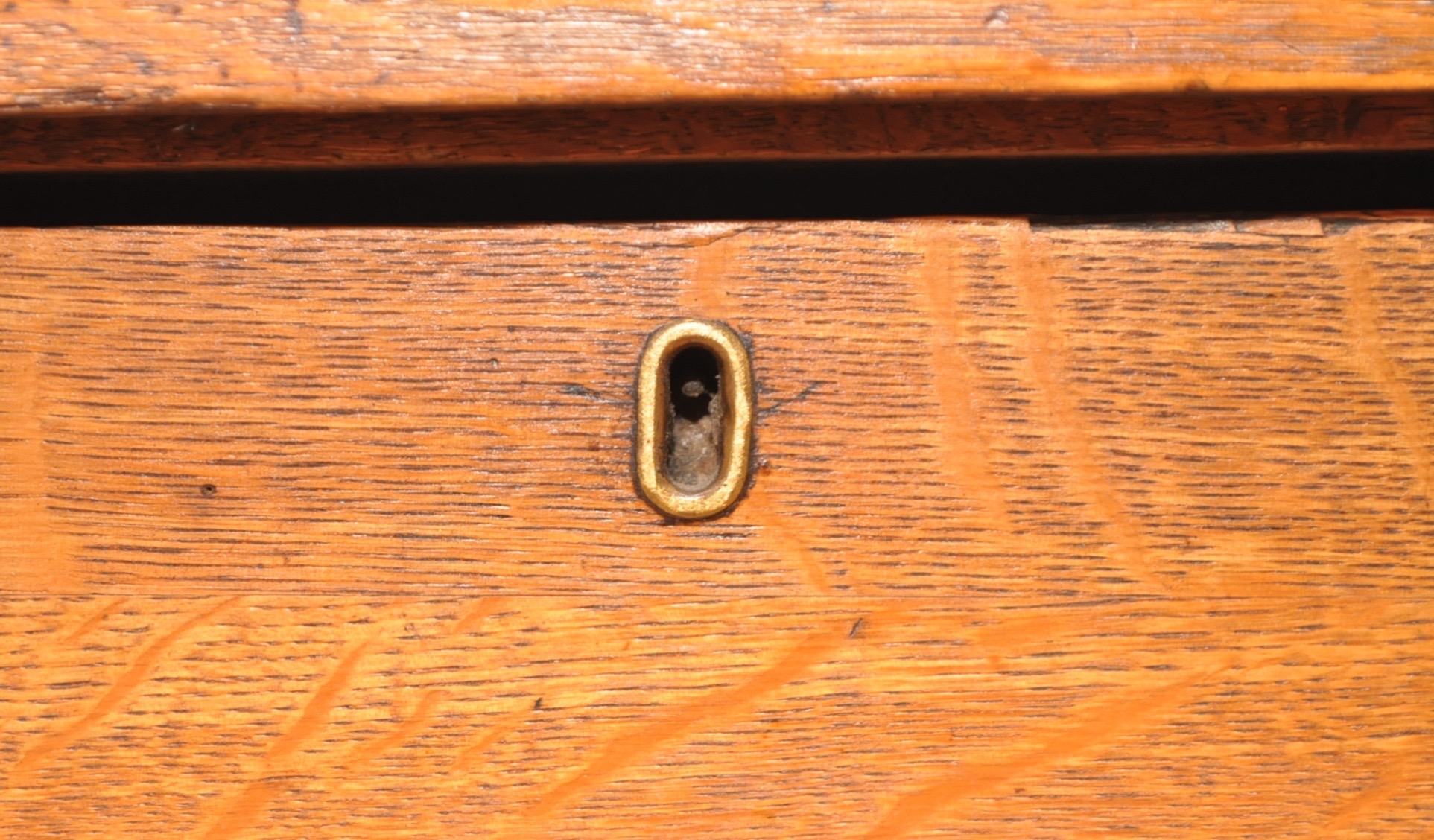 Antique Mirrored Oak Buffet