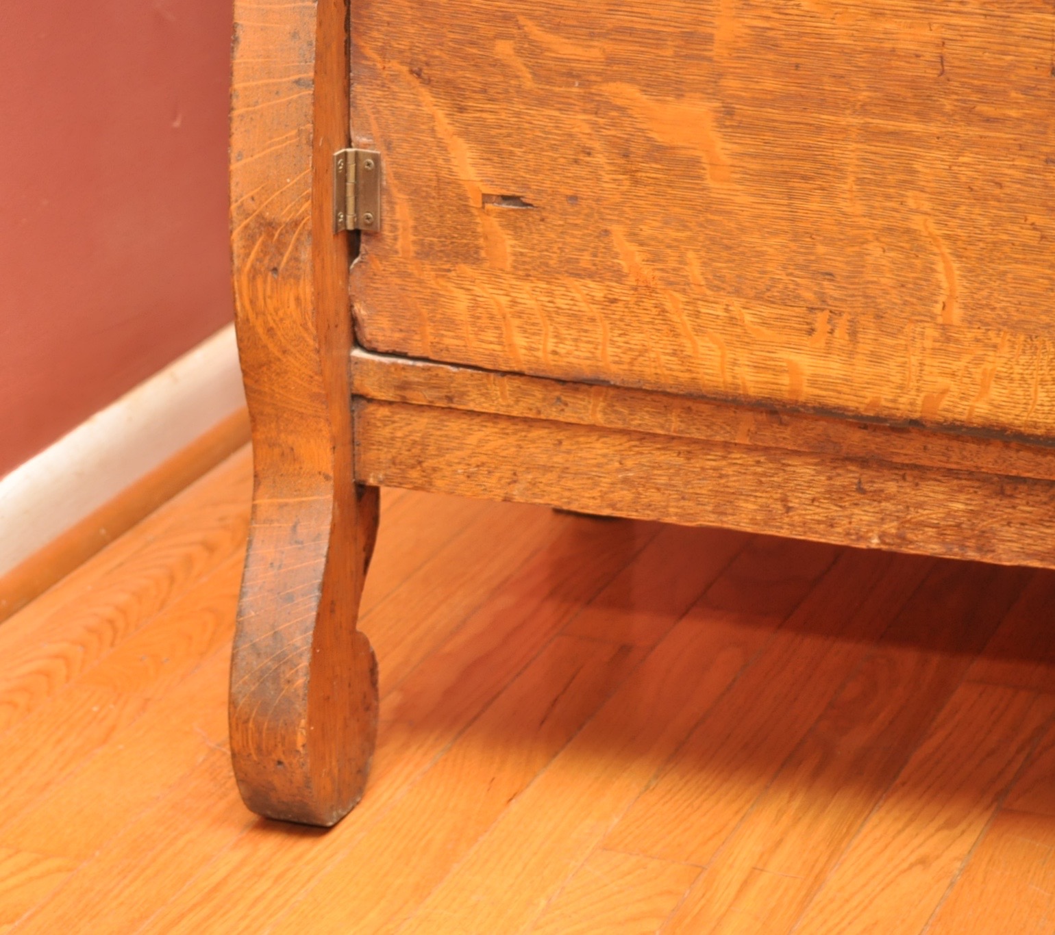 Antique Mirrored Oak Buffet