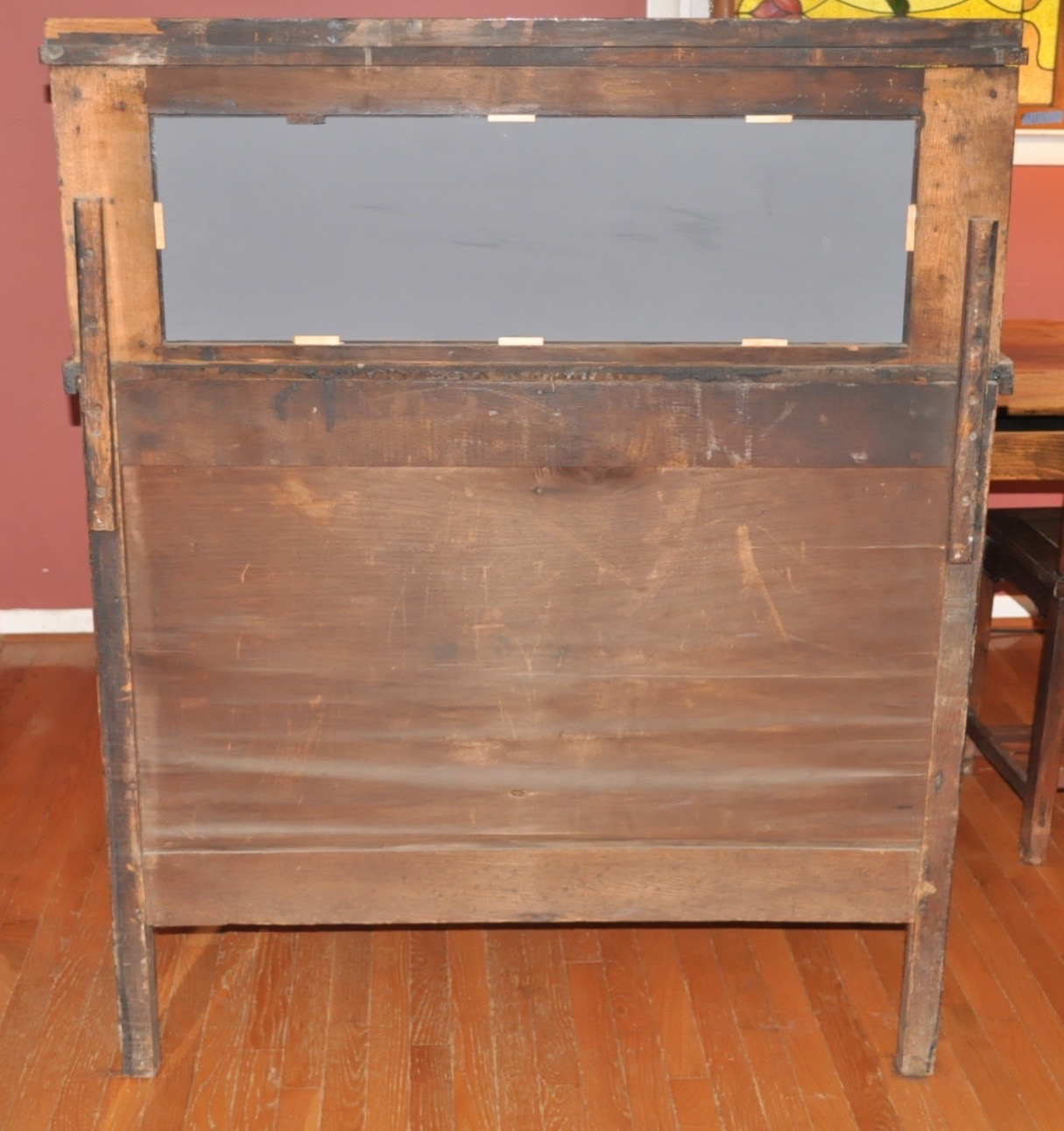 Antique Mirrored Oak Buffet