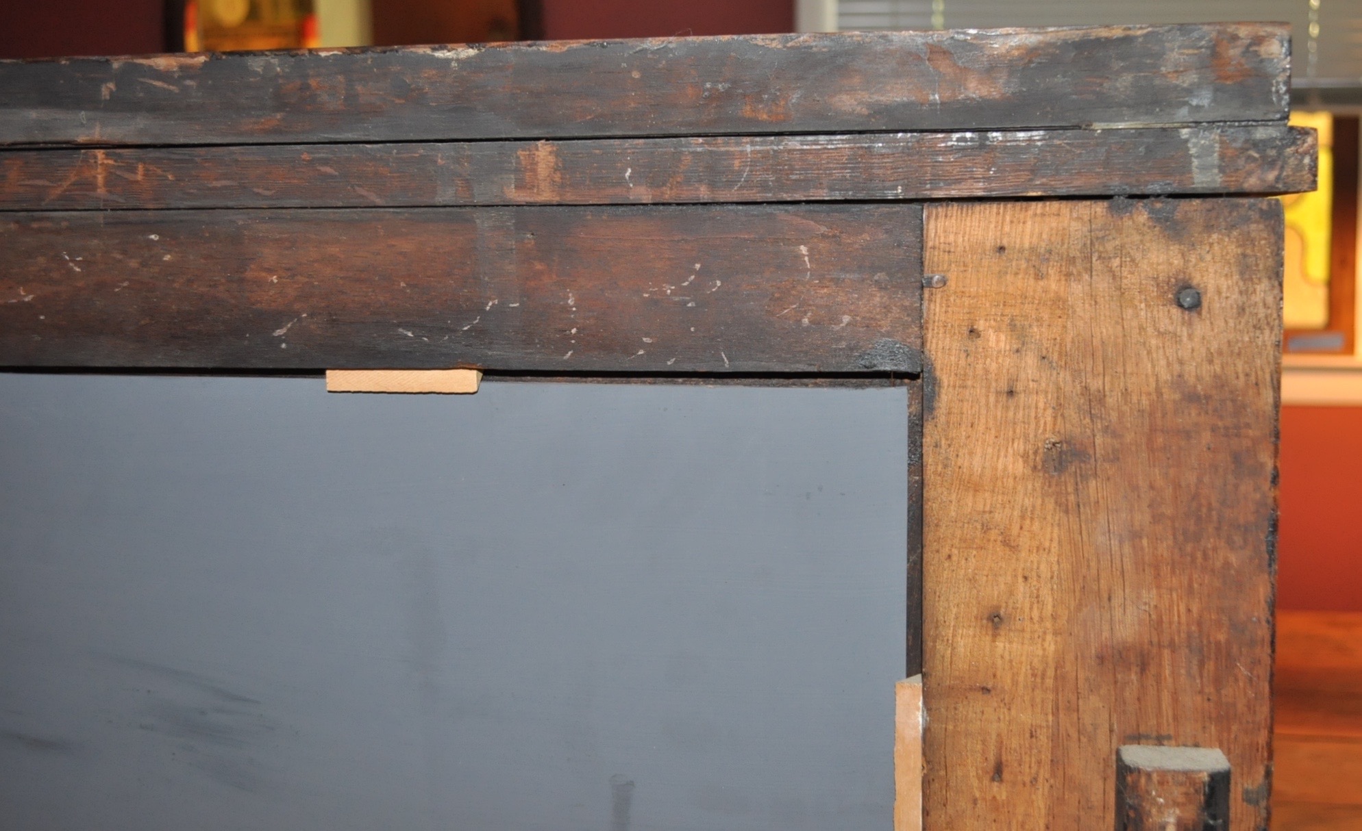 Antique Mirrored Oak Buffet