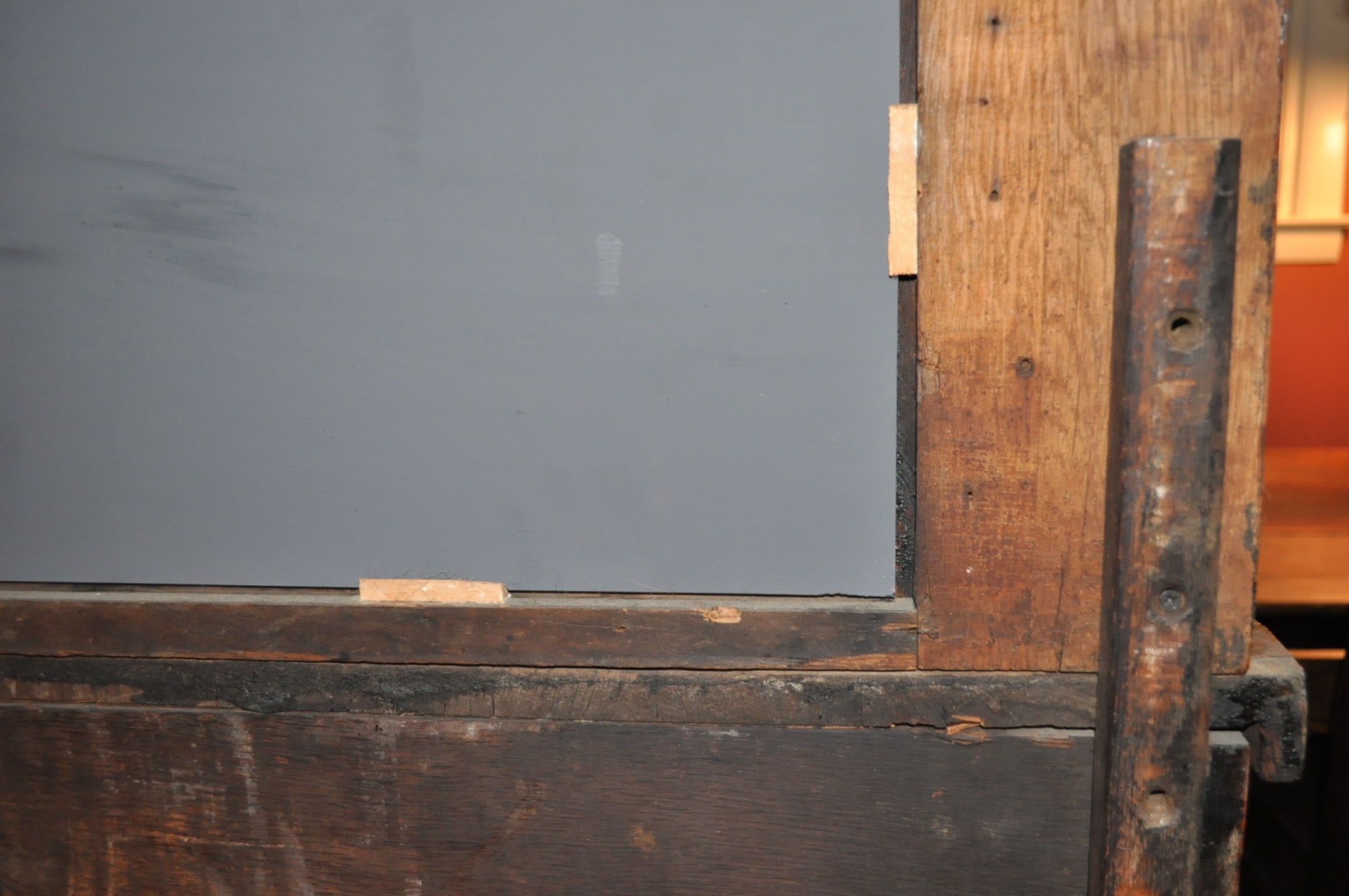 Antique Mirrored Oak Buffet