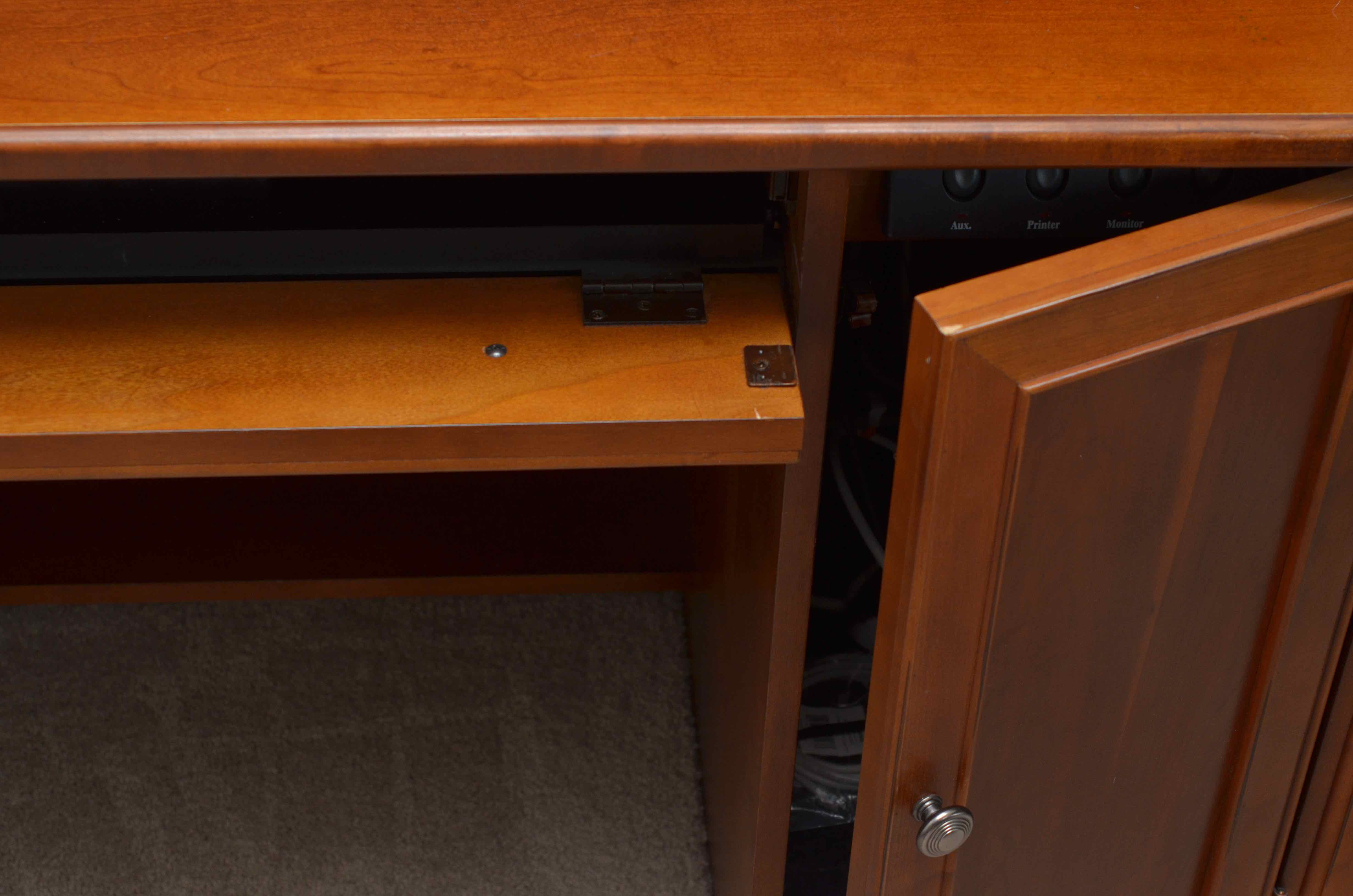 Stanley Furniture Credenza Desk With Hutch