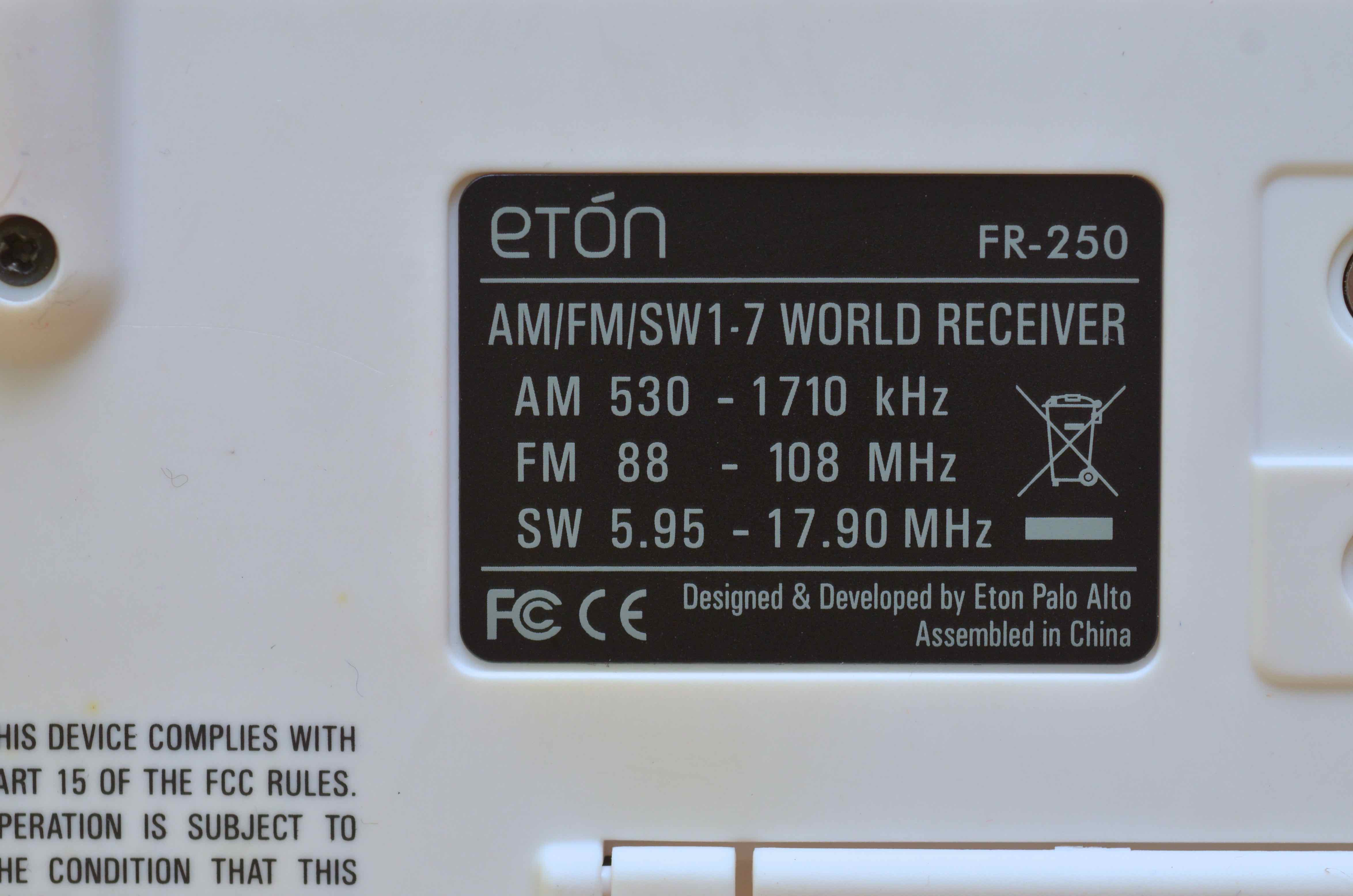 Eton FR250 Emergency Crank Radio with Case