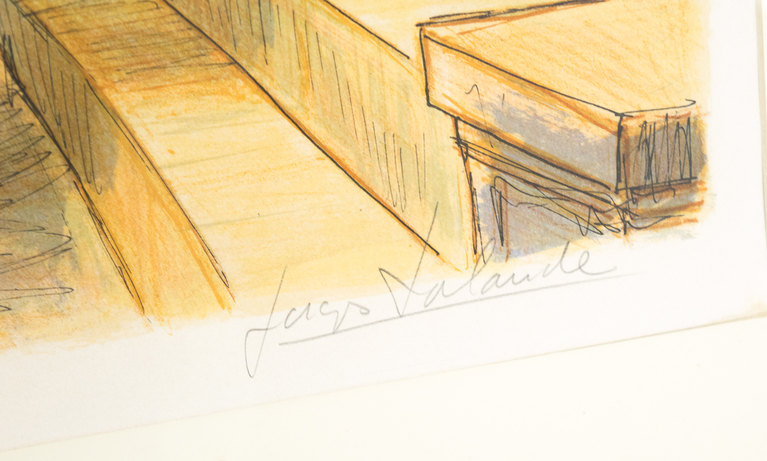 Signed and Numbered Jacques Lalande Lithograph