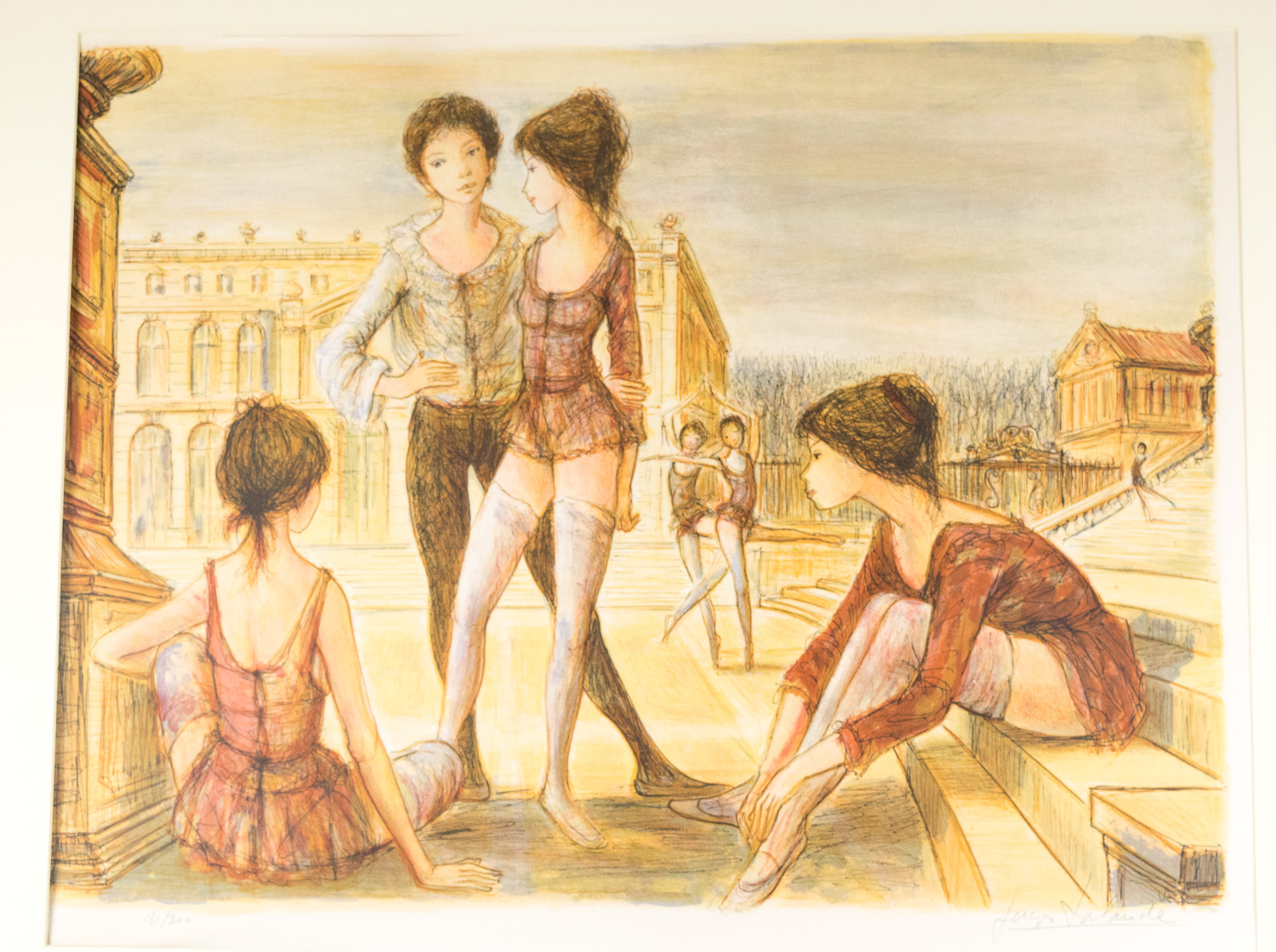 Signed and Numbered Jacques Lalande Lithograph