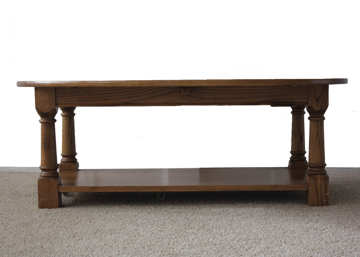 Oak Oval Drop Leaf Coffee Table