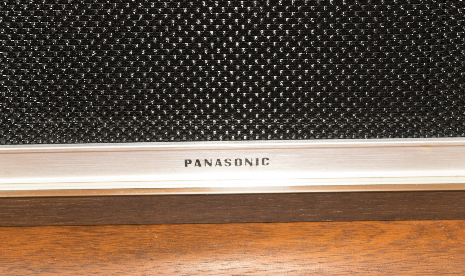 Vintage Panasonic Stereo Record Player and Storage Cabinet