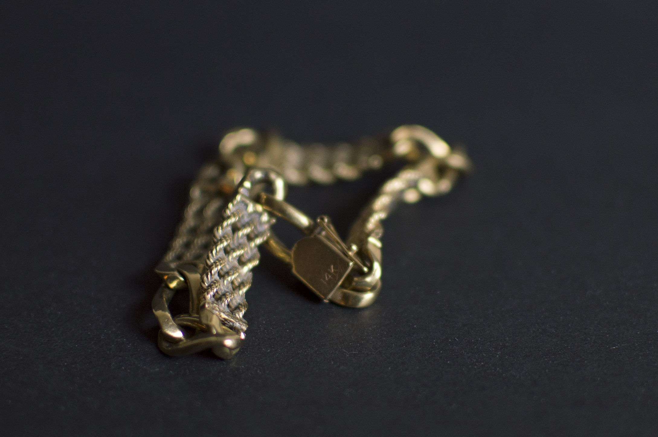 14k Gold Gent's Link Bracelet