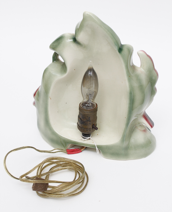 Vintage Art Nouveau Flamingo Lamp