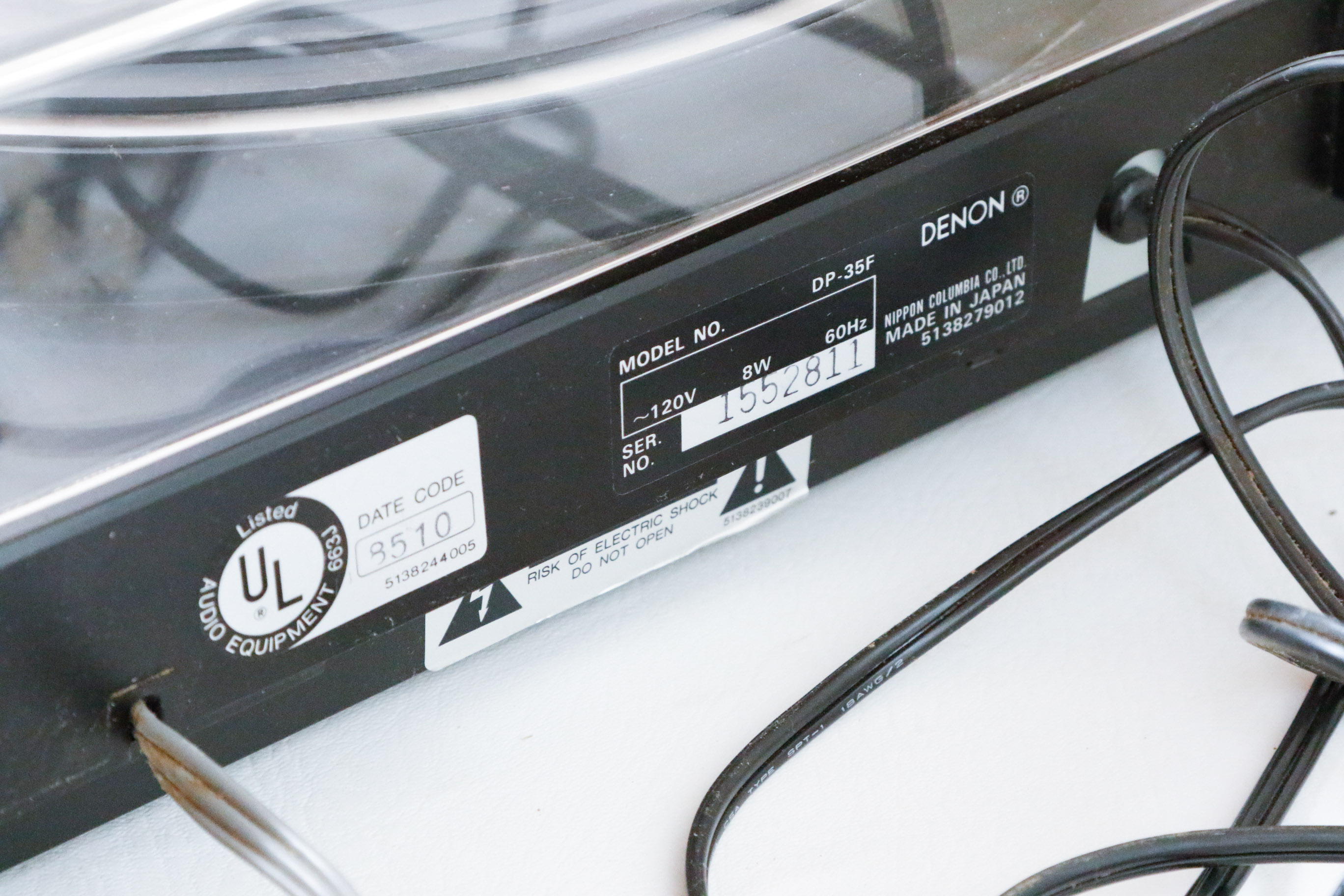 Vintage Denon DP-35F Turntable with Direct Drive