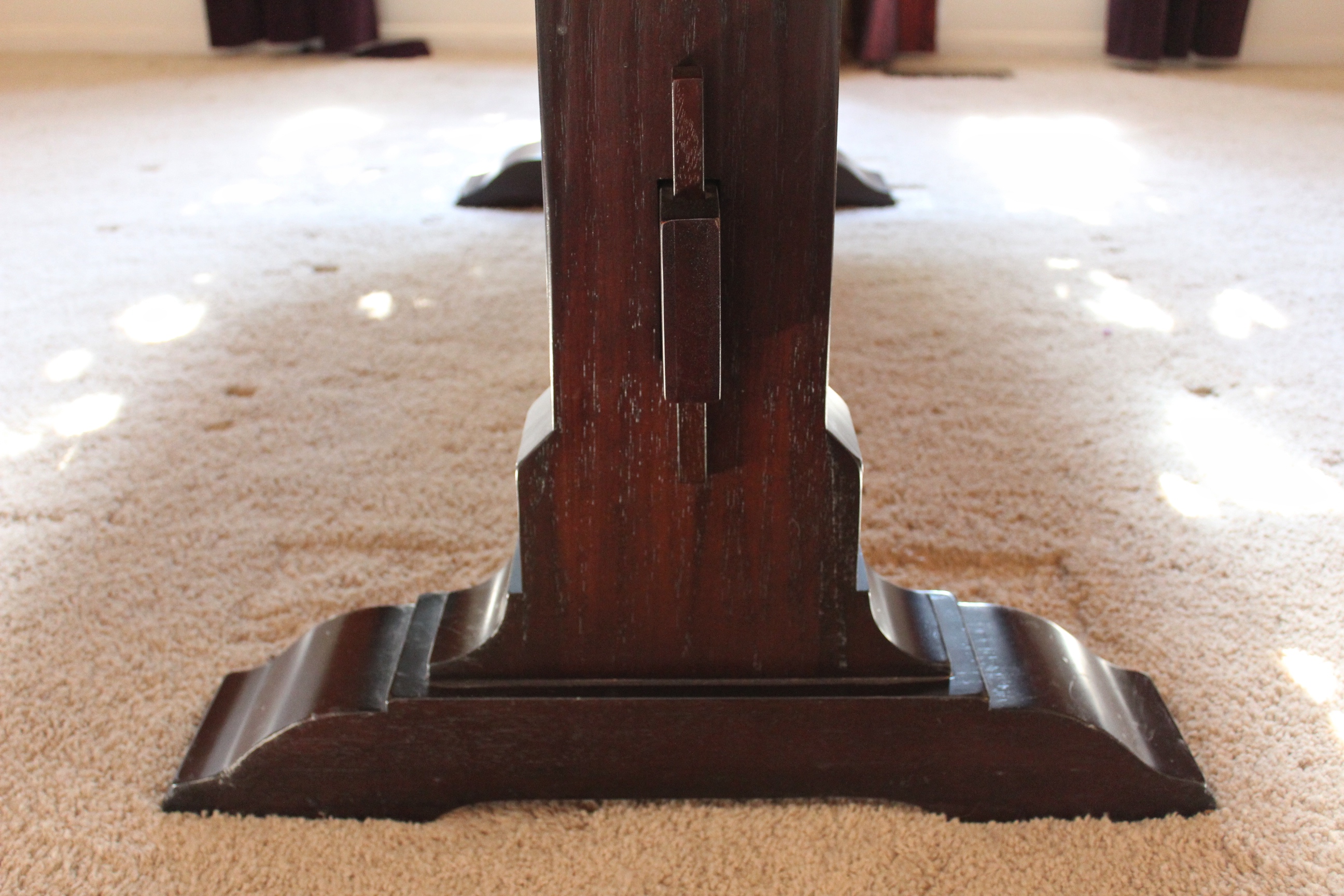 Pottery Barn Mahogany Trestle Table
