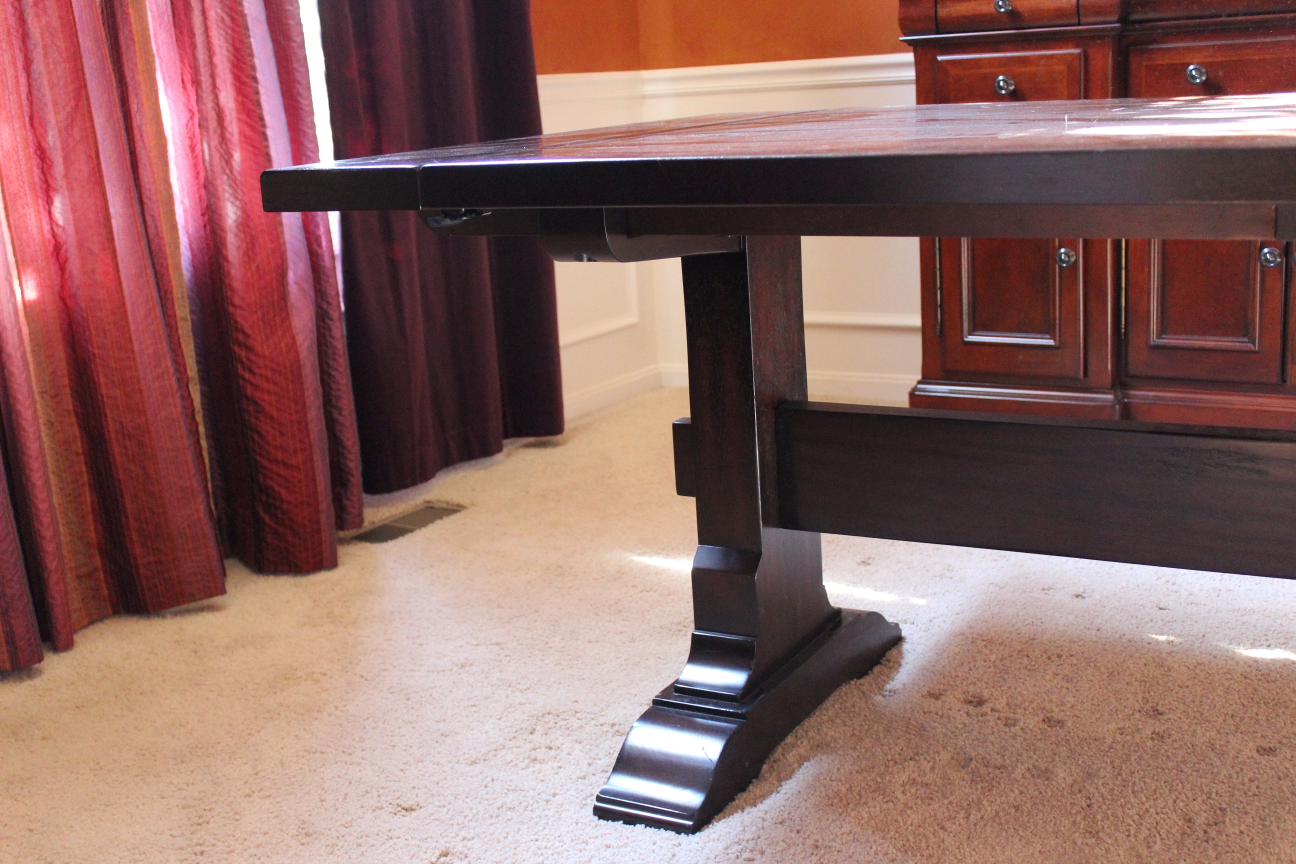 Pottery Barn Mahogany Trestle Table