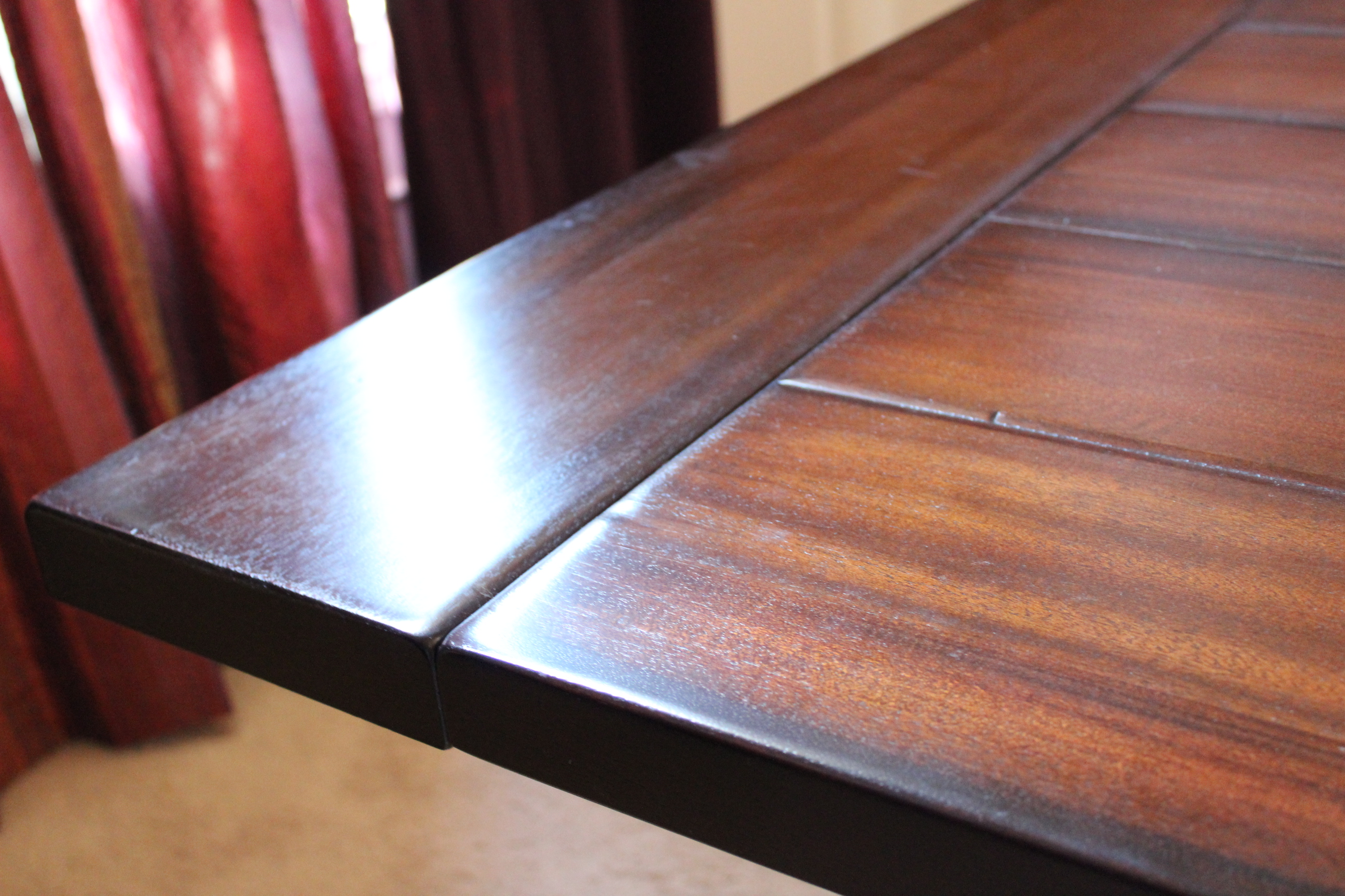 Pottery Barn Mahogany Trestle Table