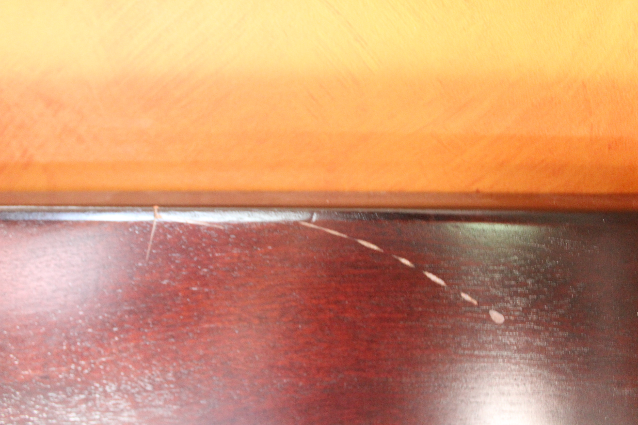 Pottery Barn Mahogany Trestle Table