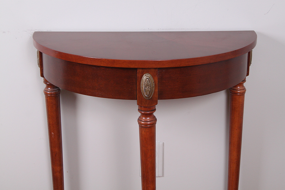 Cherry Half Moon Foyer Table