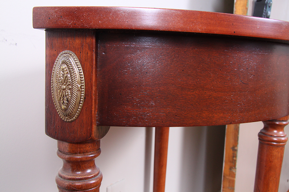 Cherry Half Moon Foyer Table