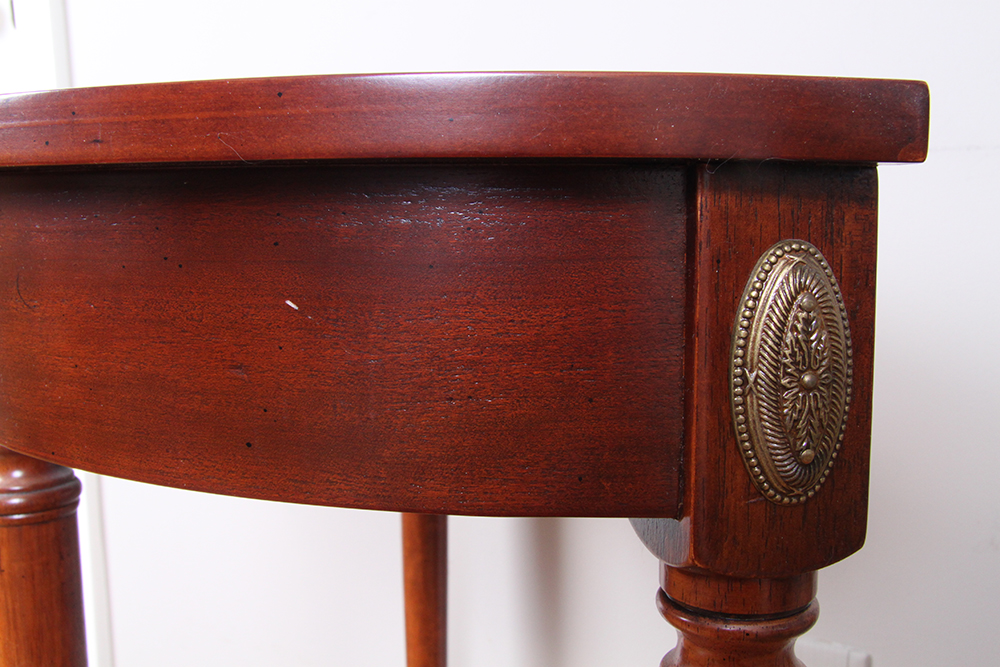 Cherry Half Moon Foyer Table