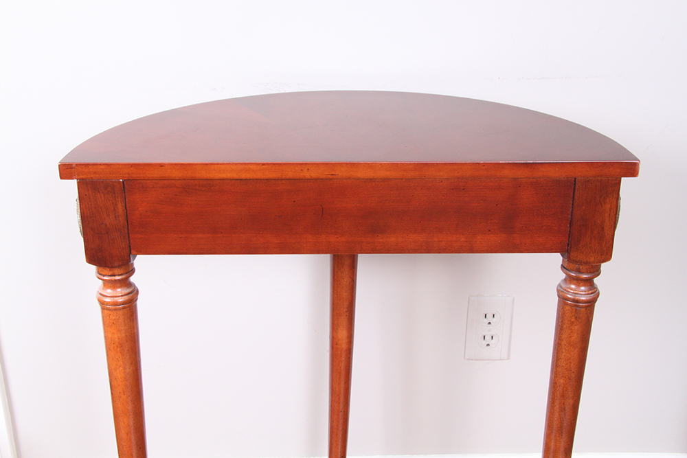Cherry Half Moon Foyer Table
