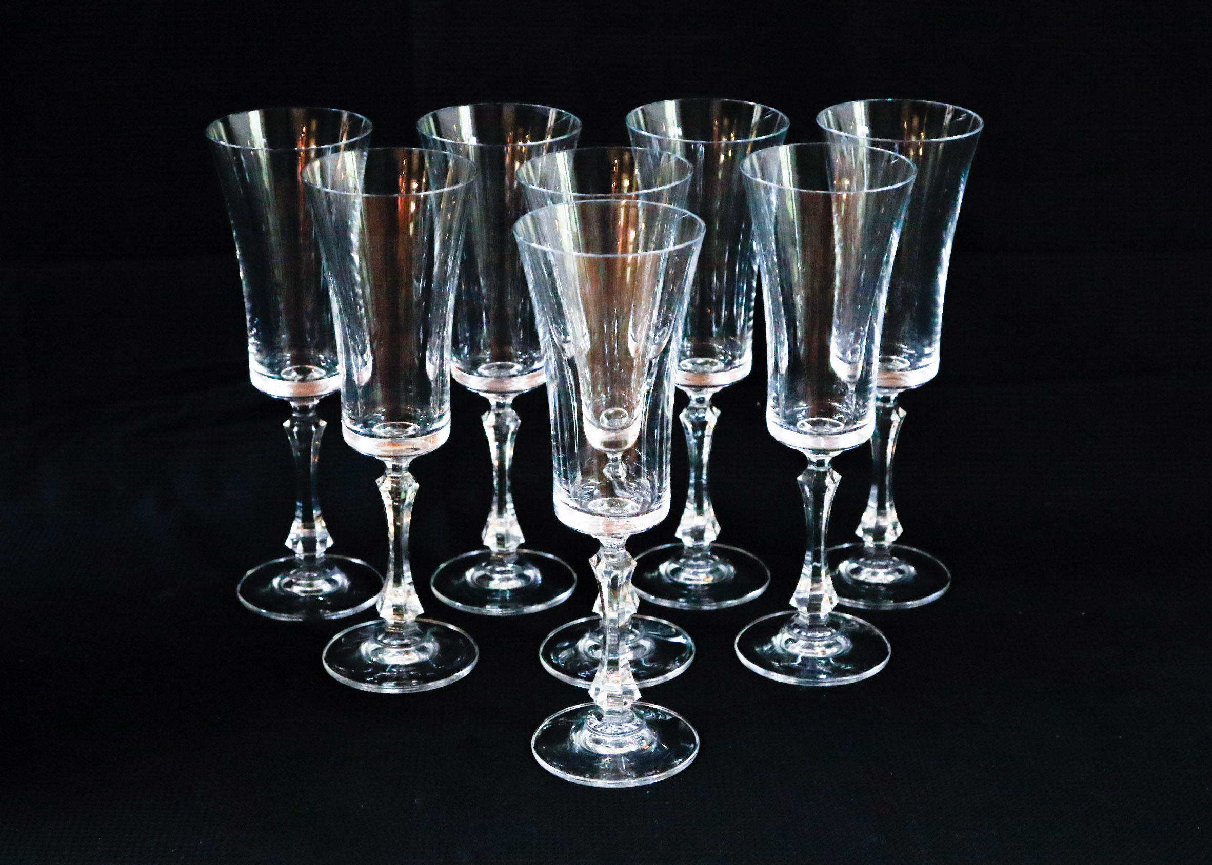 Sixteen Towle Full Lead Crystal Wine Glasses