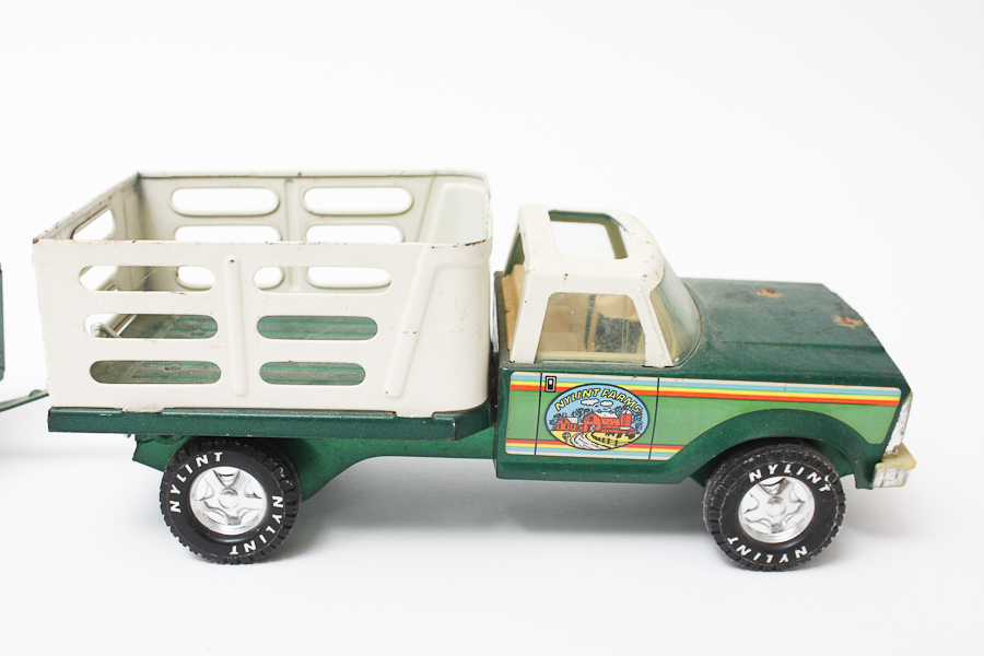Vintage Nylint Farms Toy Trucks