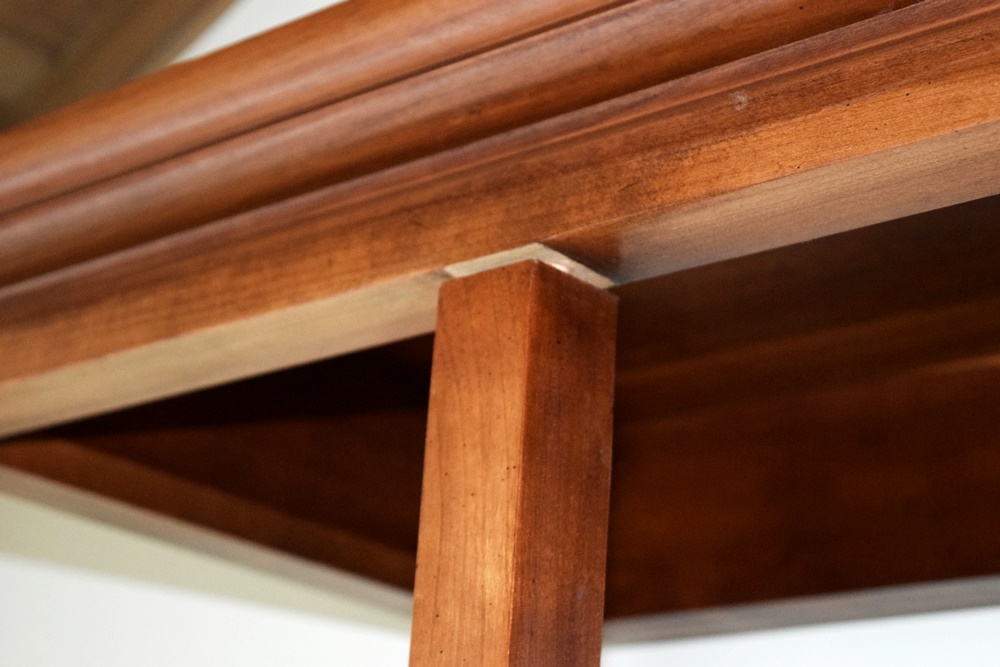 Contemporary Three Part Bookcase in a Cherry Finish