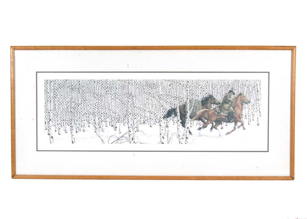 Bev Doolittle's "Sacred Ground" Signed and Numbered Offset Lithograph