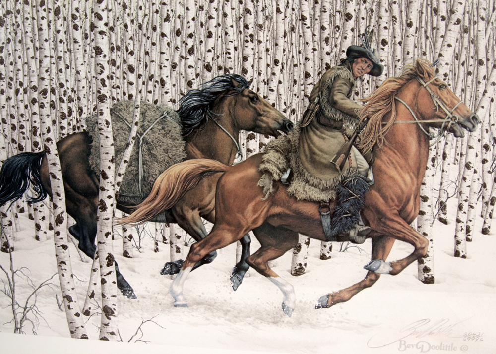 Bev Doolittle's "Sacred Ground" Signed and Numbered Offset Lithograph