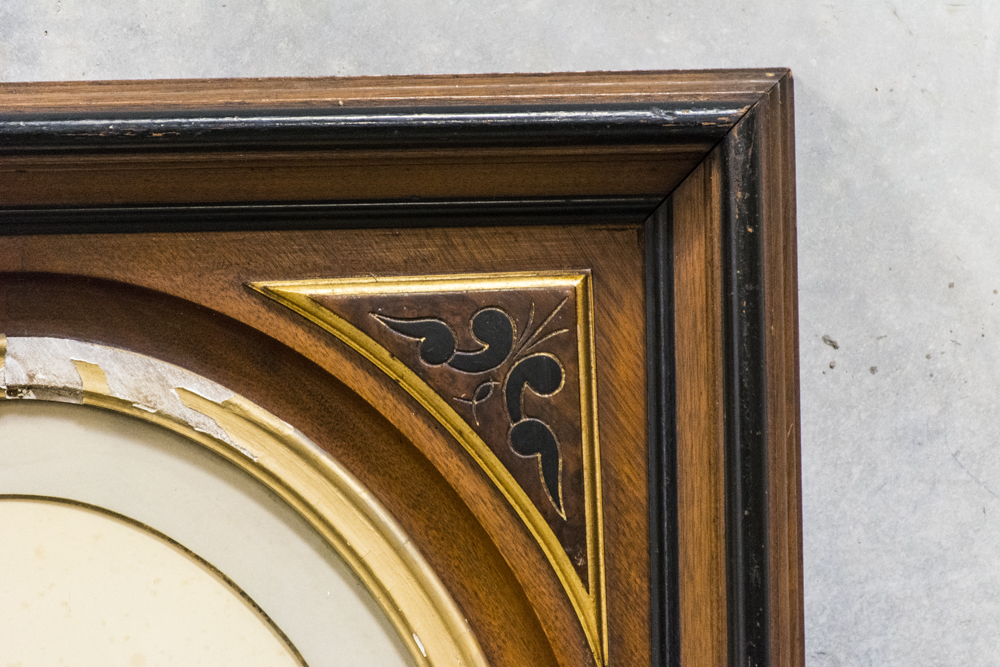 Antique Portrait Behind Glass