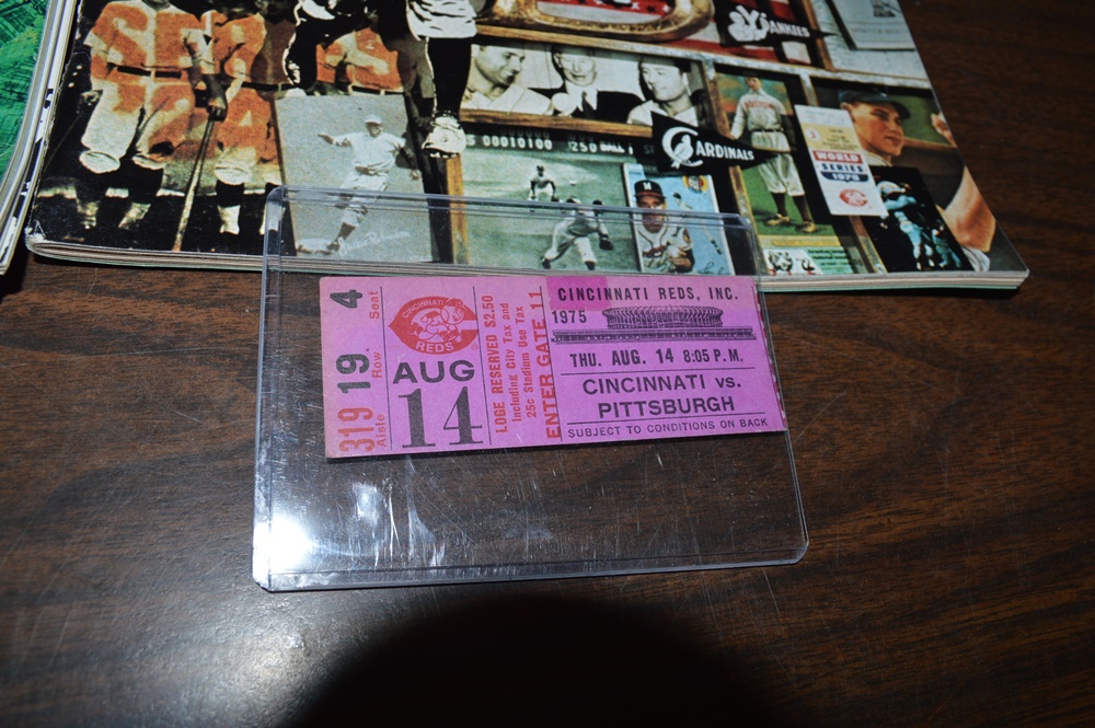 1975 & 1976 World Series Magazines With 1975 & 1976 Reds Tickets