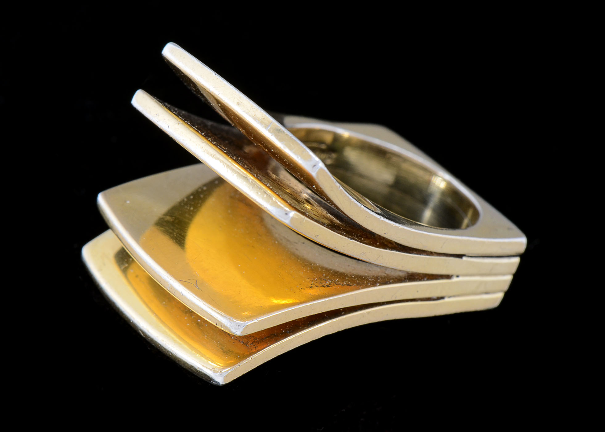 Celia Harms Designer Mexican Sterling Silver Modernist Ring