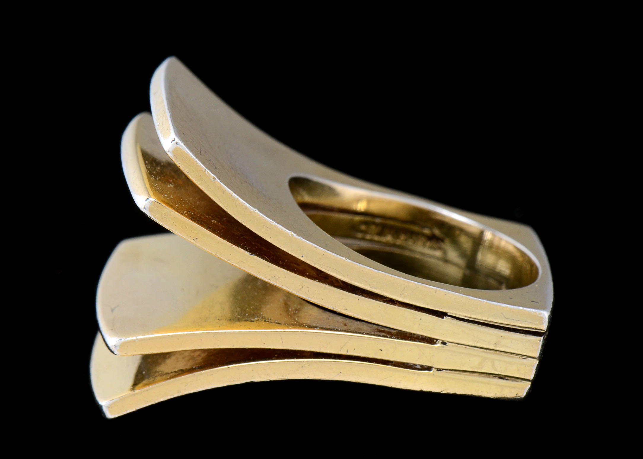 Celia Harms Designer Mexican Sterling Silver Modernist Ring