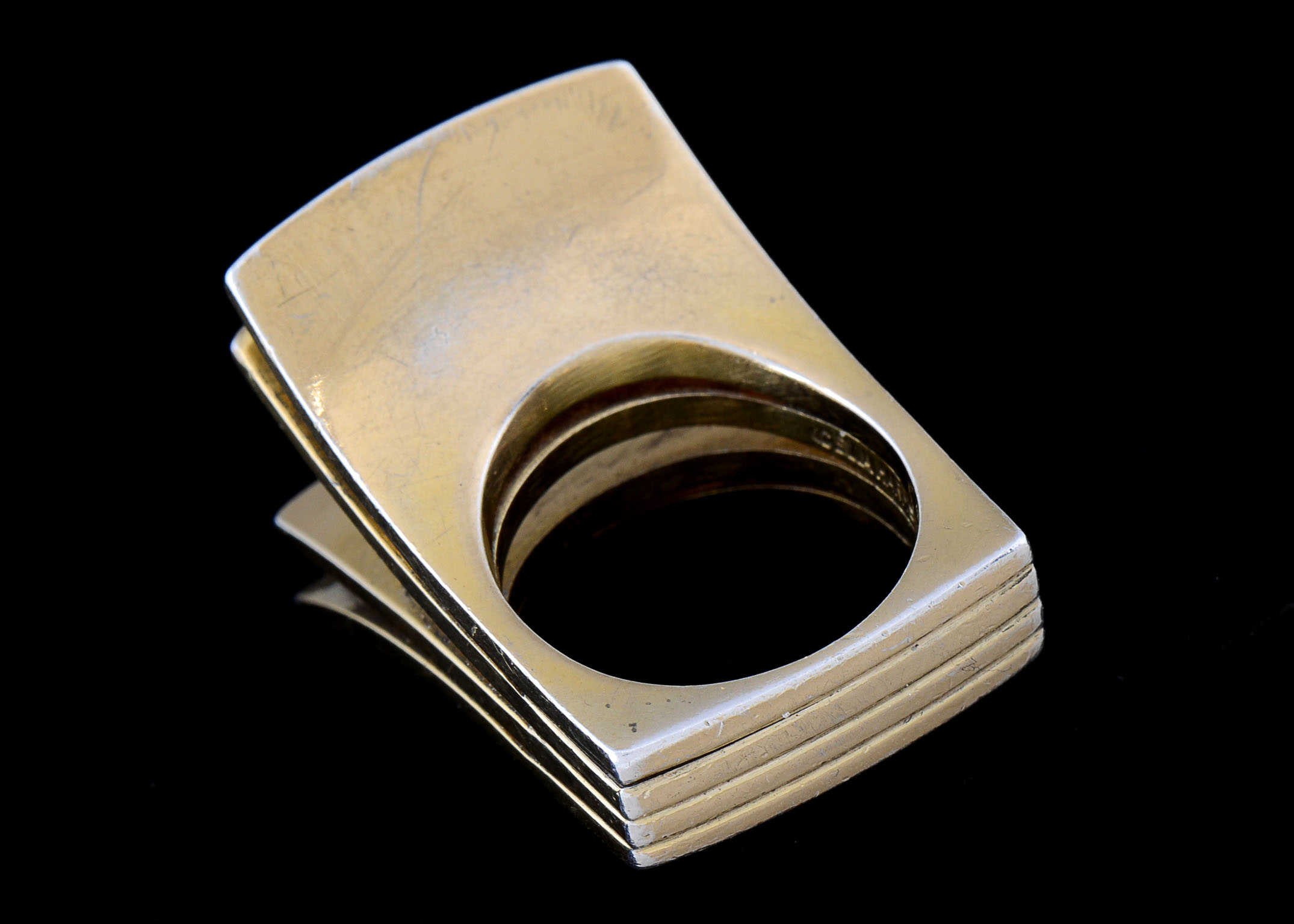 Celia Harms Designer Mexican Sterling Silver Modernist Ring