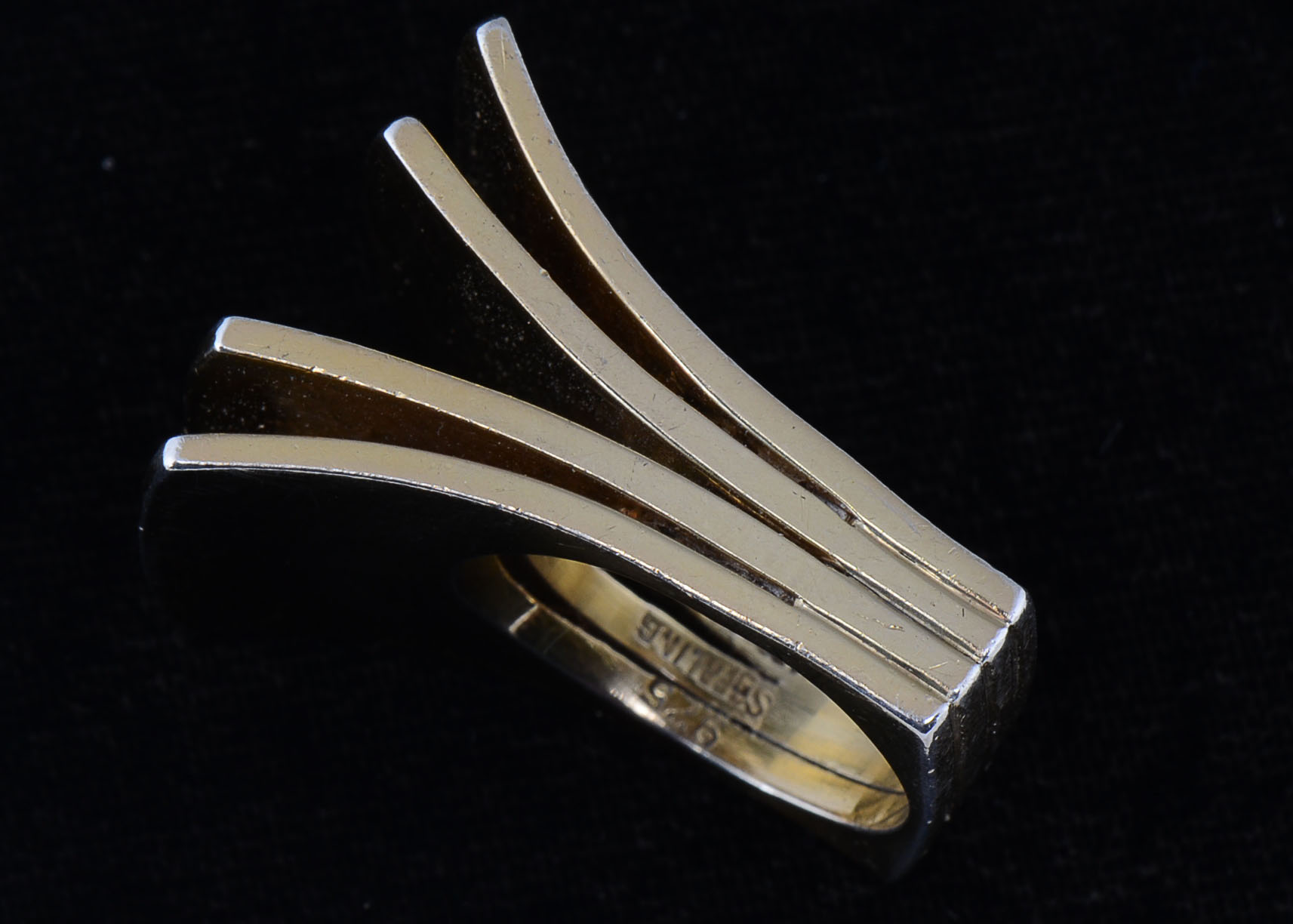 Celia Harms Designer Mexican Sterling Silver Modernist Ring