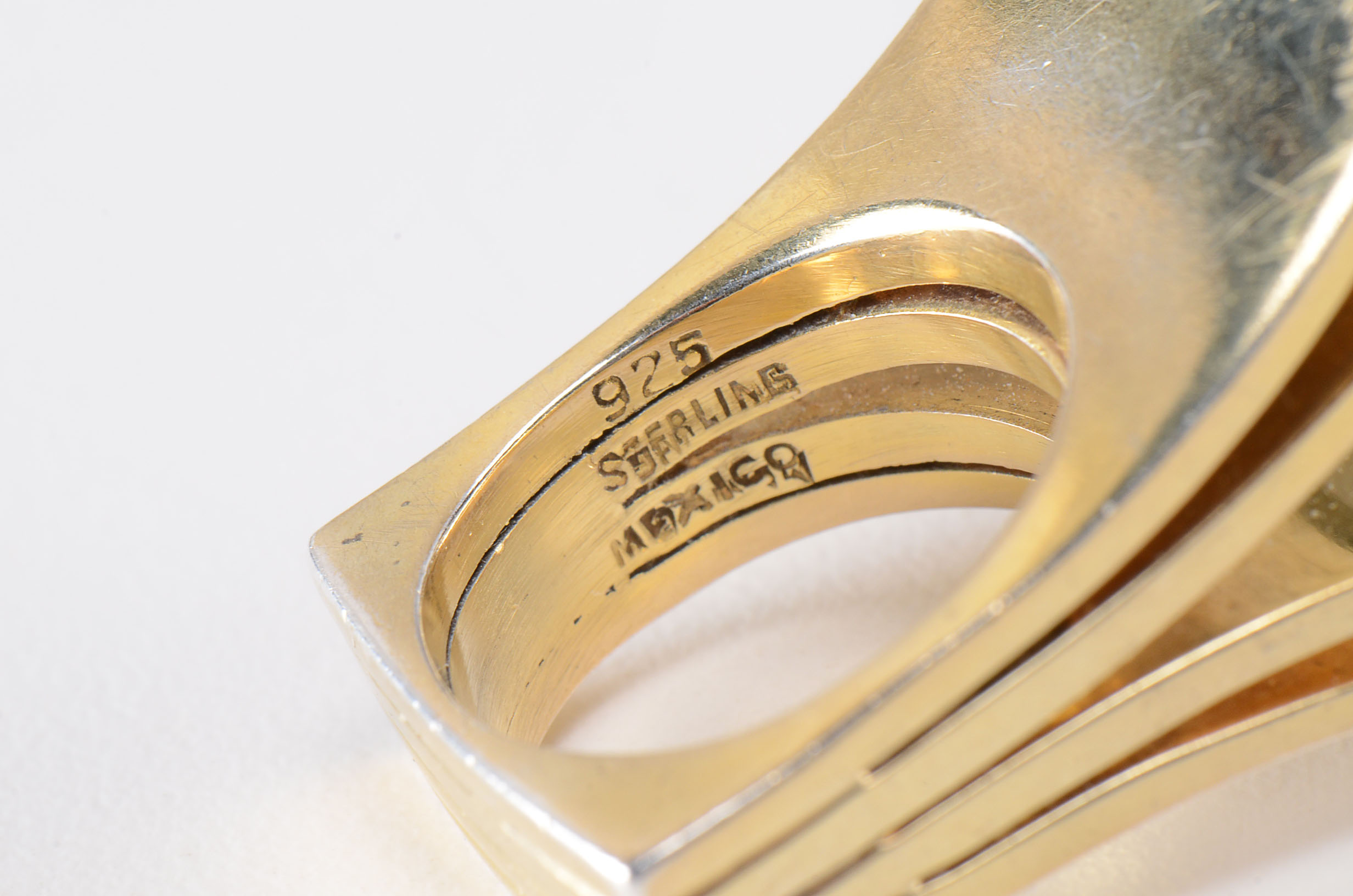 Celia Harms Designer Mexican Sterling Silver Modernist Ring