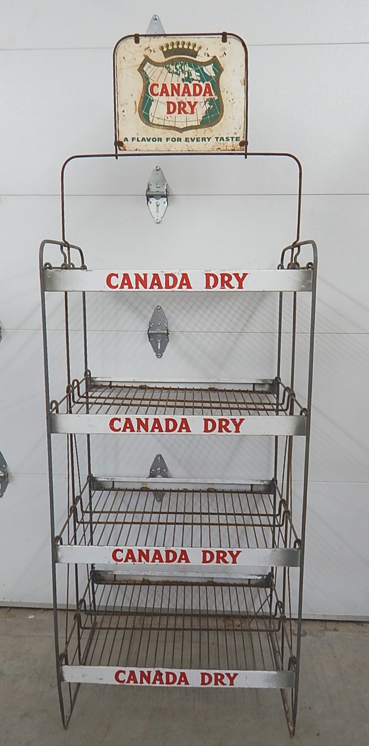 Canada Dry Advertising Wire Store Display Rack