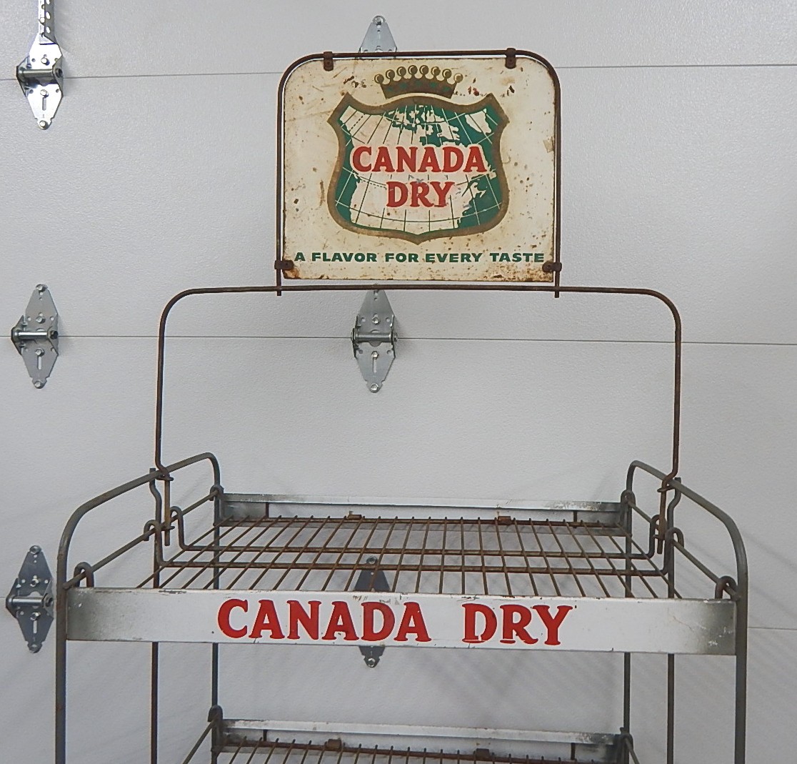 Canada Dry Advertising Wire Store Display Rack