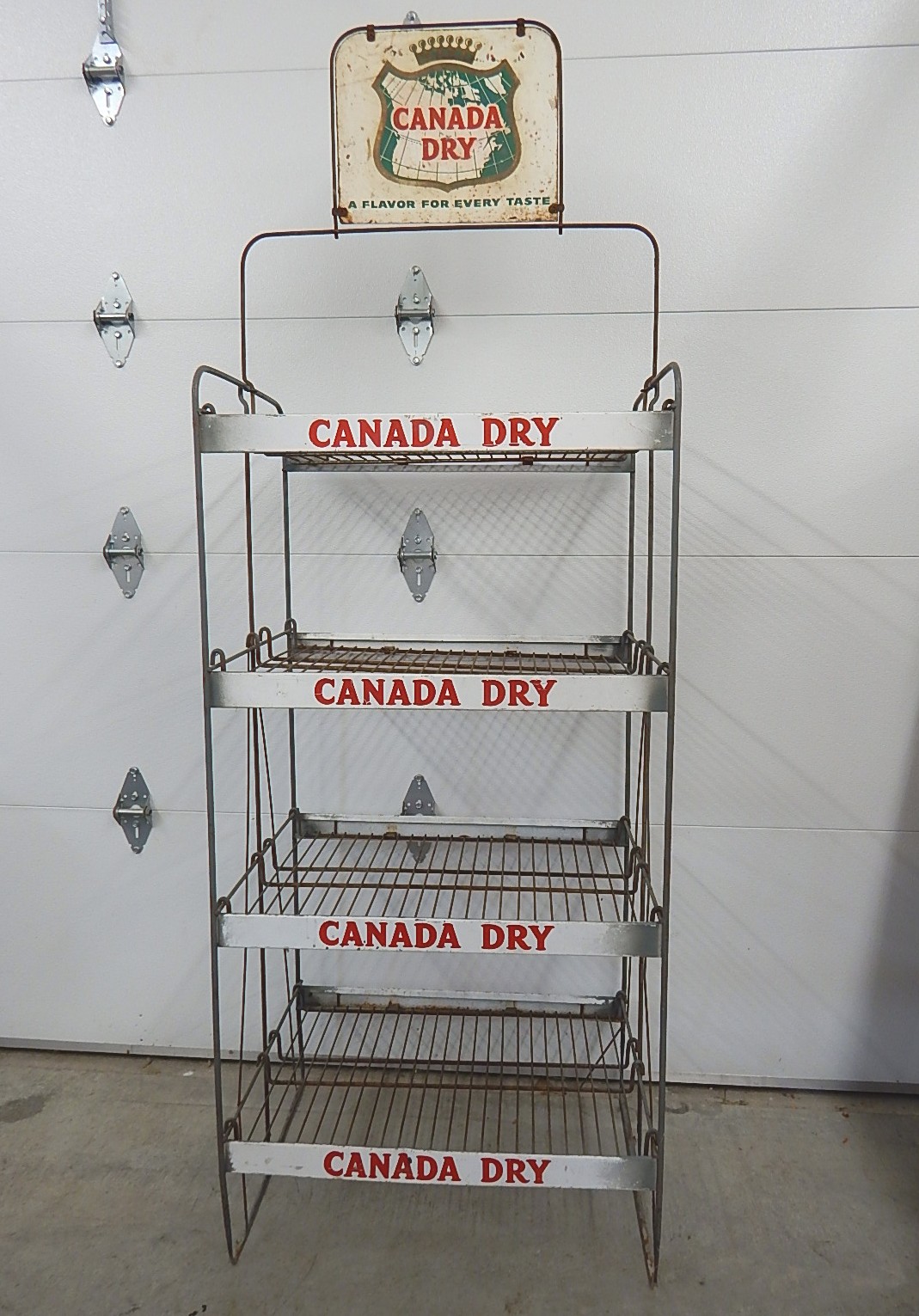 Canada Dry Advertising Wire Store Display Rack