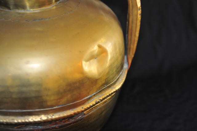 Vintage Round Metal Milk Pot