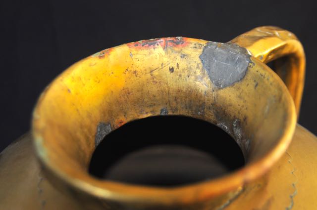 Vintage Round Metal Milk Pot