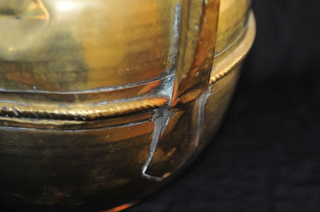 Vintage Round Metal Milk Pot