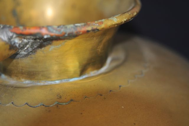 Vintage Round Metal Milk Pot