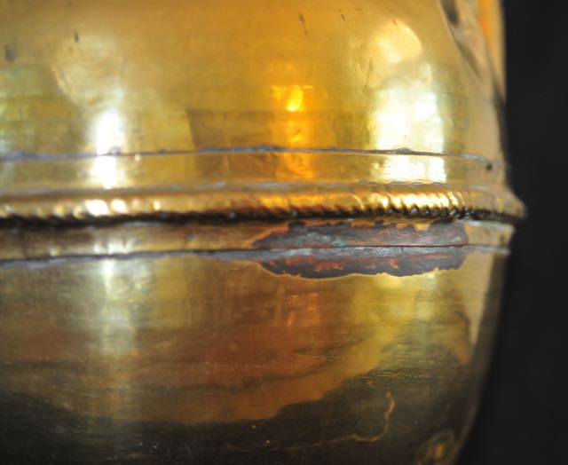 Vintage Round Metal Milk Pot