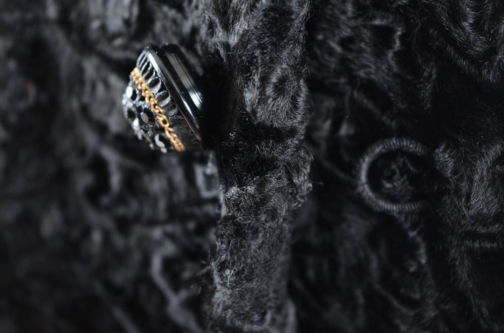 1960s Vintage Julius Garfinckle & Co. Broadtail Lamb Fur Coat