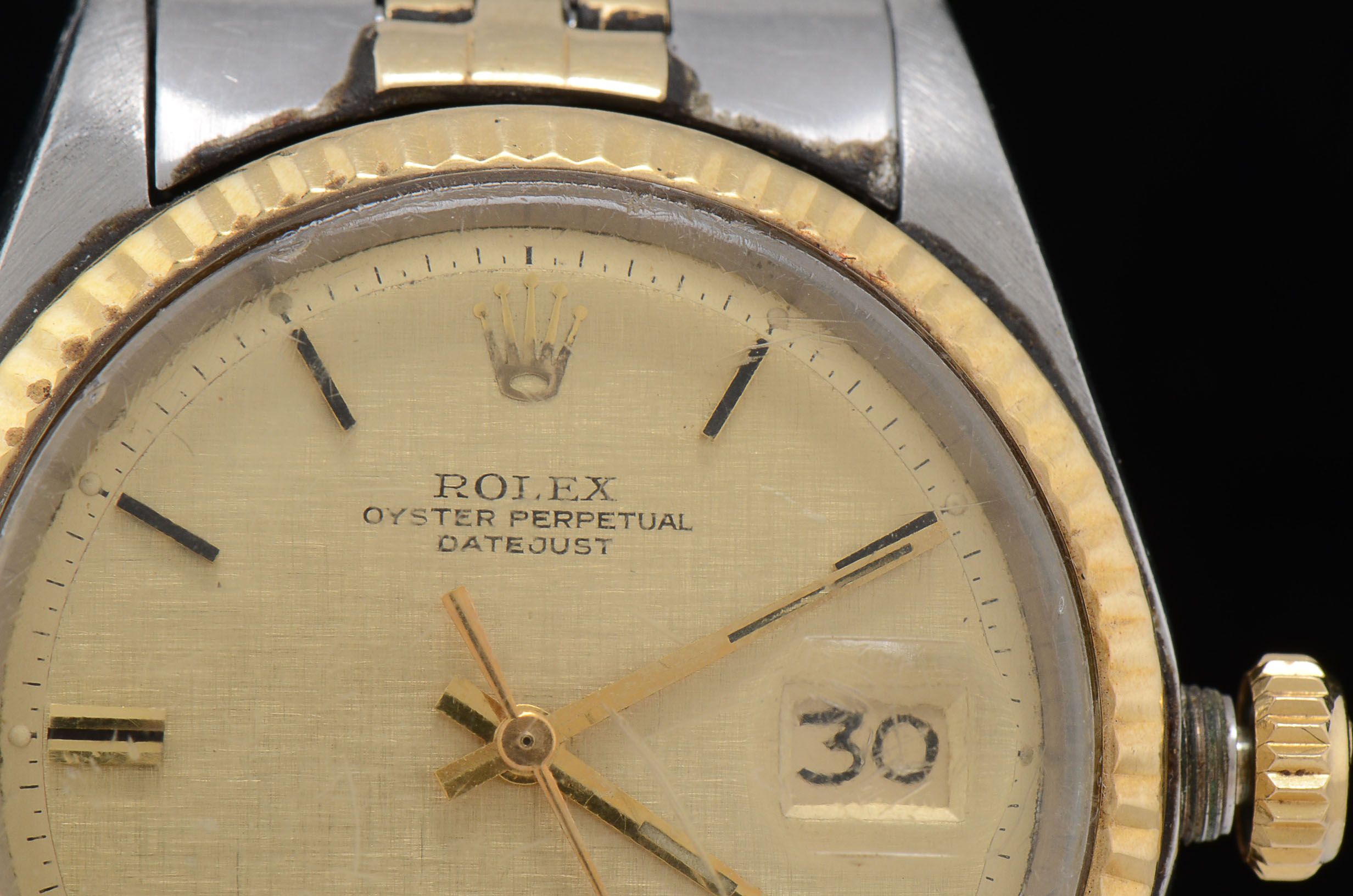 Men's Vintage Rolex 14K Yellow Gold and Stainless Steel Watch